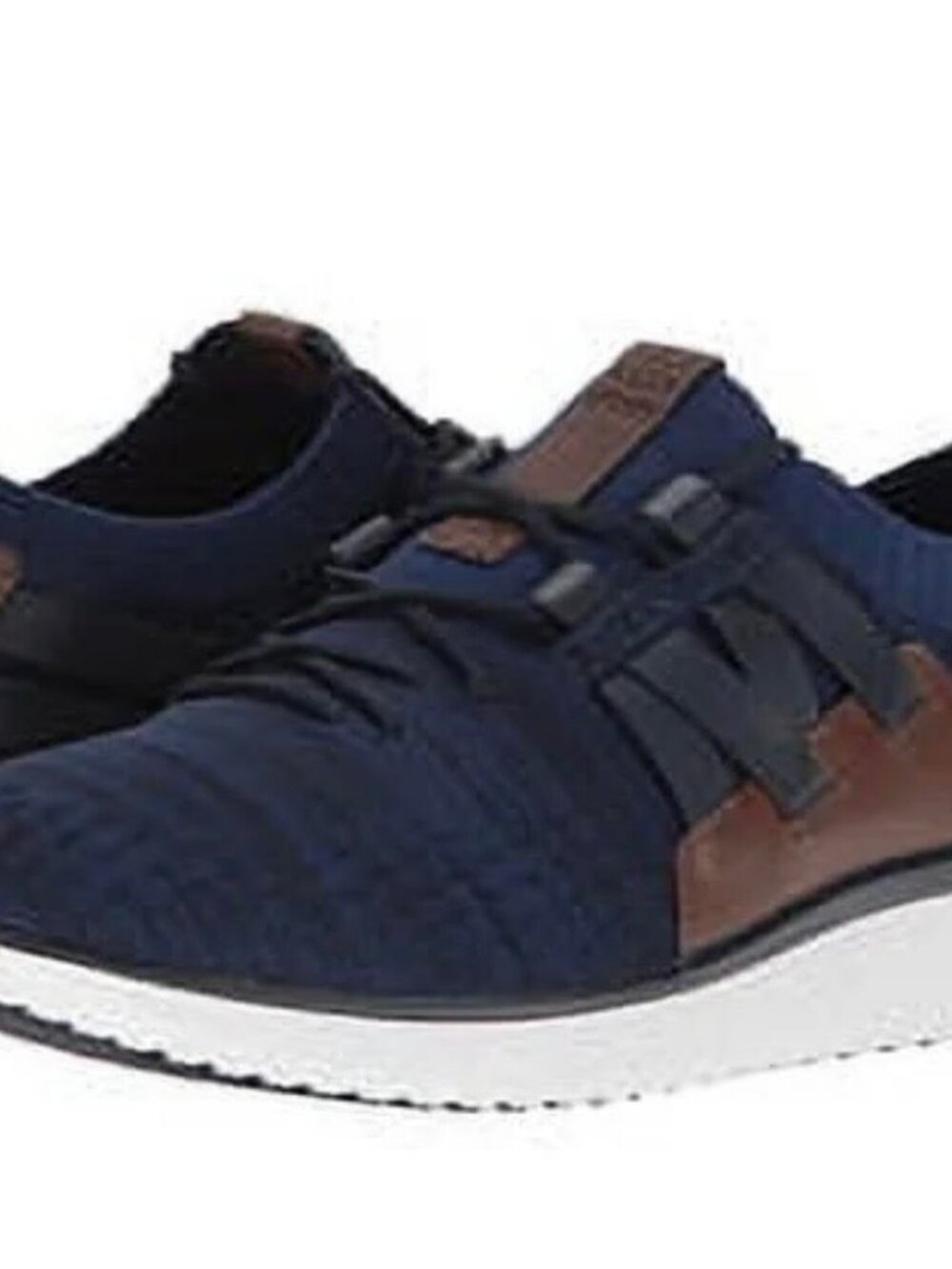 NEW! 10.5-Cole Haan Dark Blue Knit Tan GrandMotion Woven Stichtlite Sneakers